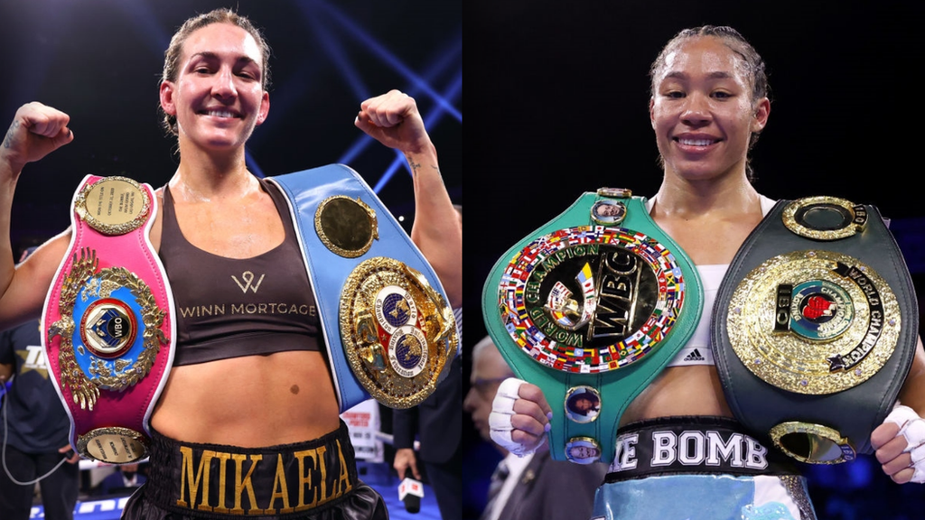 マーシャル クイーン winner Mikaela Mayer v Alycia Baumgardner super-featherweight