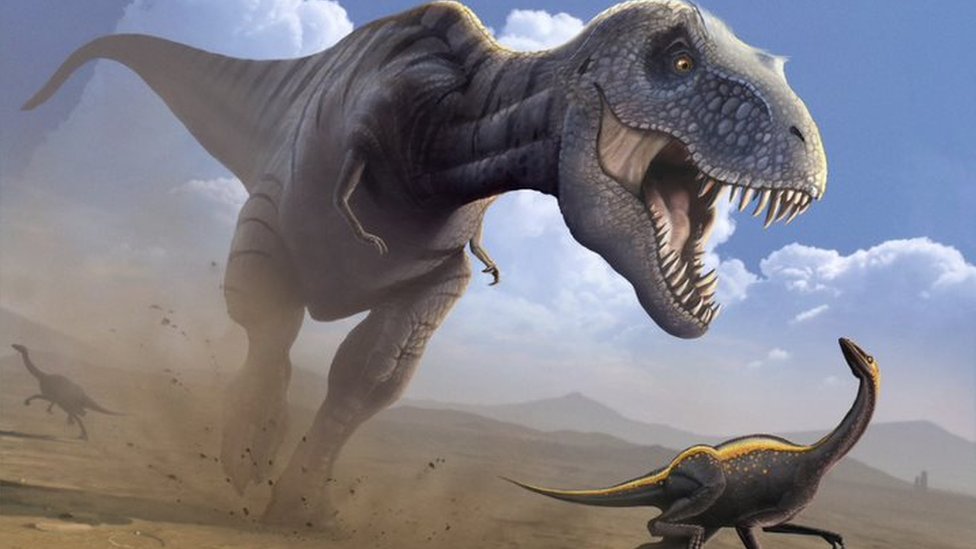 Динозавры вымерли из-за падения астероида. Ученые нашли ногу динозавра,  который, вероятно, пал в числе первых - BBC News Русская служба