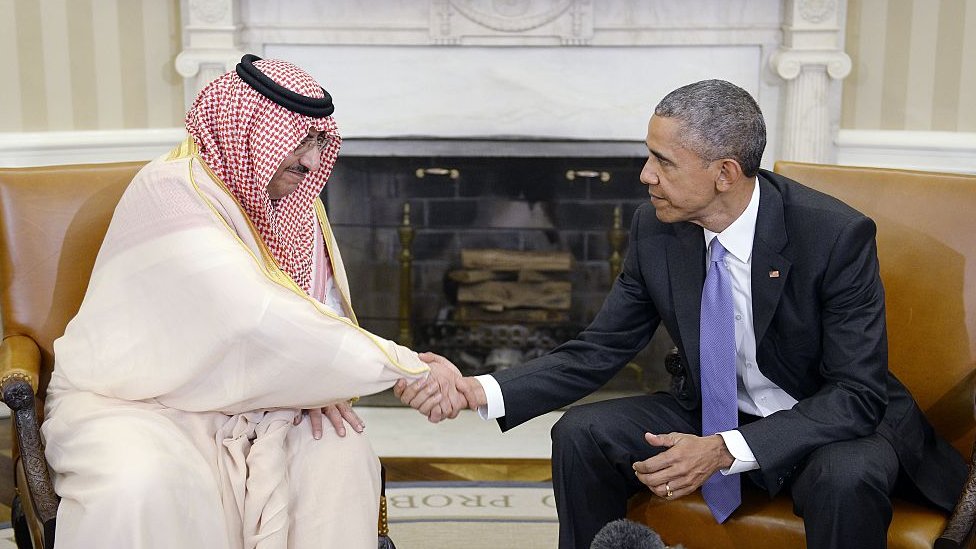 El príncipe heredero, Mohammed bin Nayef, con Obama en la Casa Blanca, en mayo de 2016