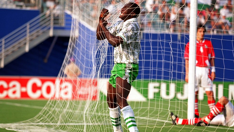 Super Eagles Jersey don finish for Nike shop - BBC News Pidgin