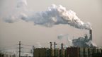 Smoke from a factory in Hebei province