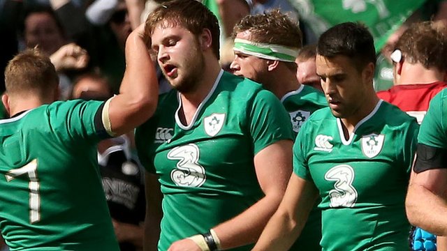 Iain Henderson scored his first try for Ireland in the match against Wales