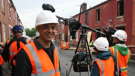Robi Dutta on site at DIY SOS