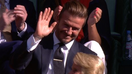 VIDEO: Catch it like Beckham (at the doubles)
