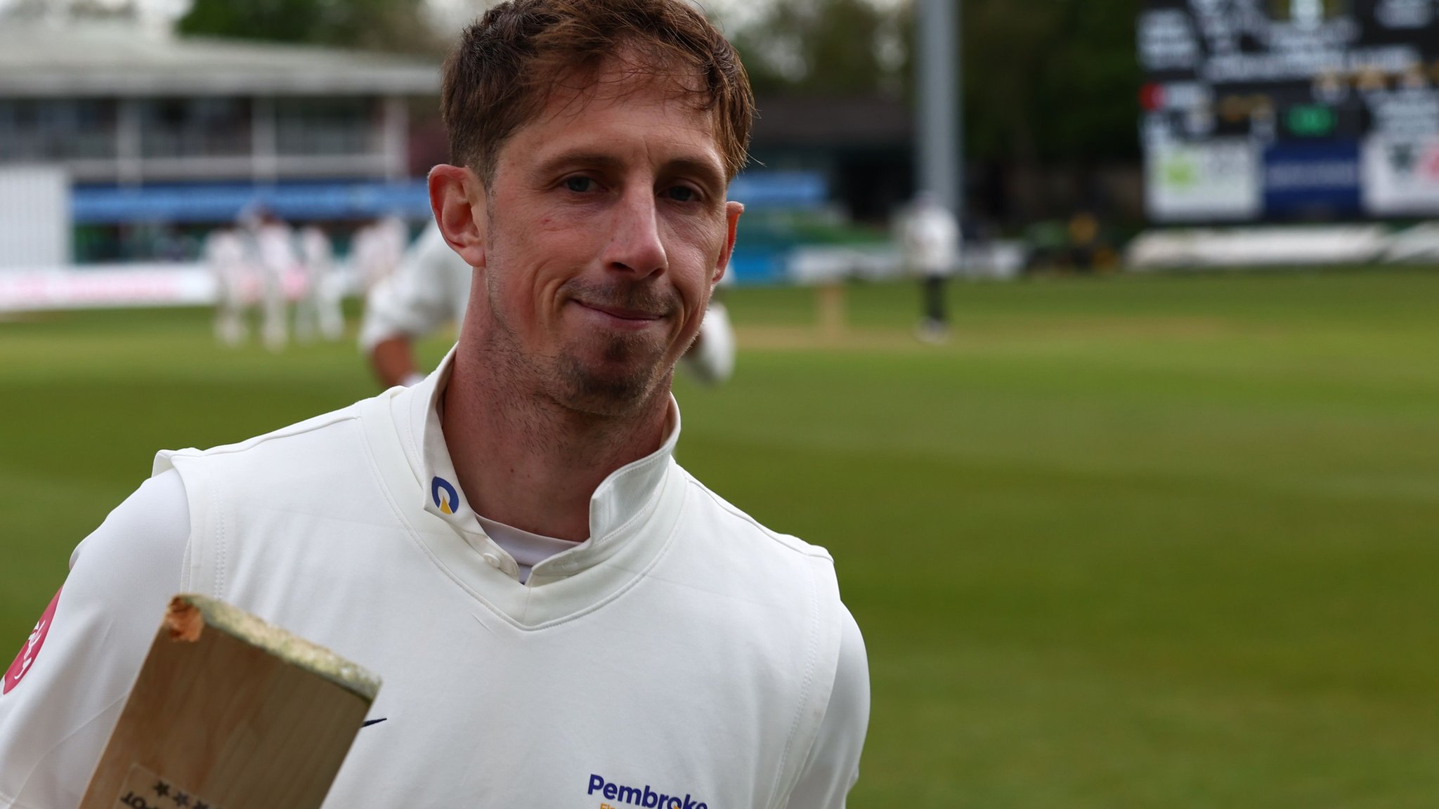 County Championship: Sussex's John Simpson hits maiden