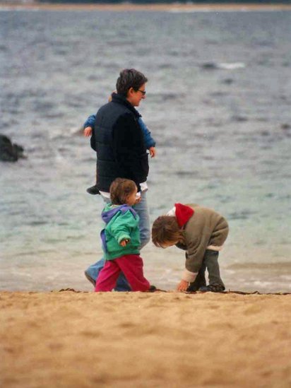 Paula Sáenz con sus hijos (Crédito: Paula Sáenz)