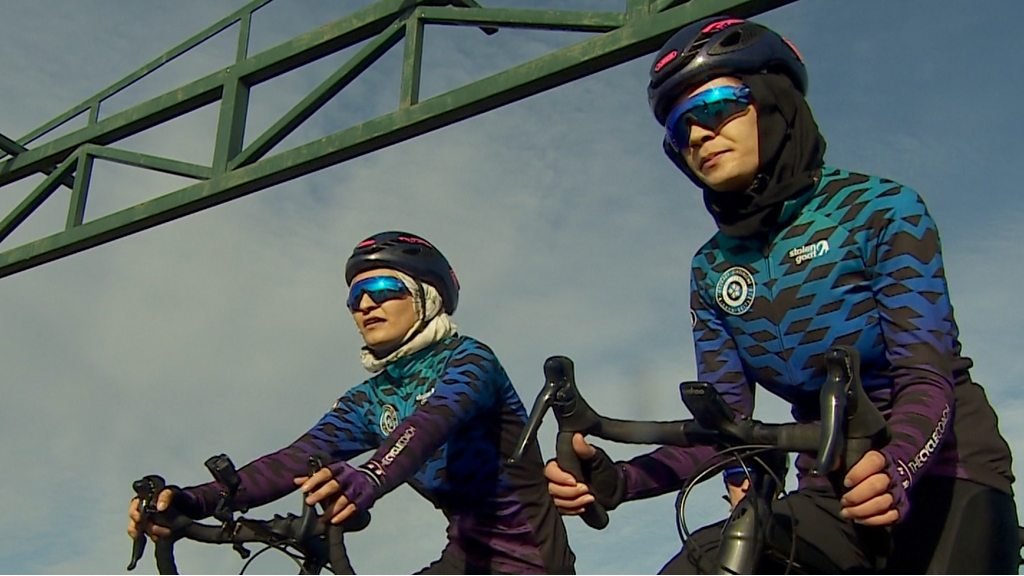 The Afghan women cyclists who fled the Taliban