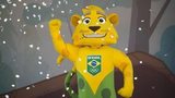 Brazil's Olympic team mascot named Ginga is presented on International Olympic Day inside the Maria Lenk aquatic center in Rio de Janeiro, Brazil, Tuesday, June 23, 2015.