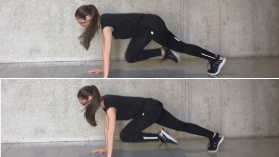 Mujer haciendo ejercicios