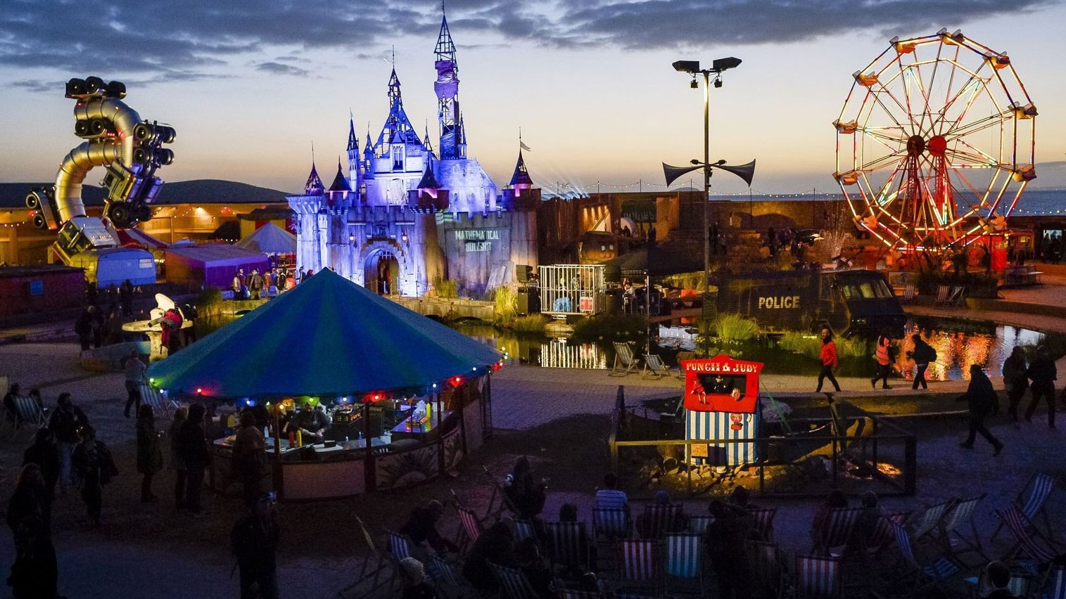 Banksy's Dismaland up for South Bank Sky arts award - BBC News