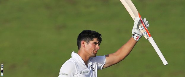 Cook acknowledges his double century