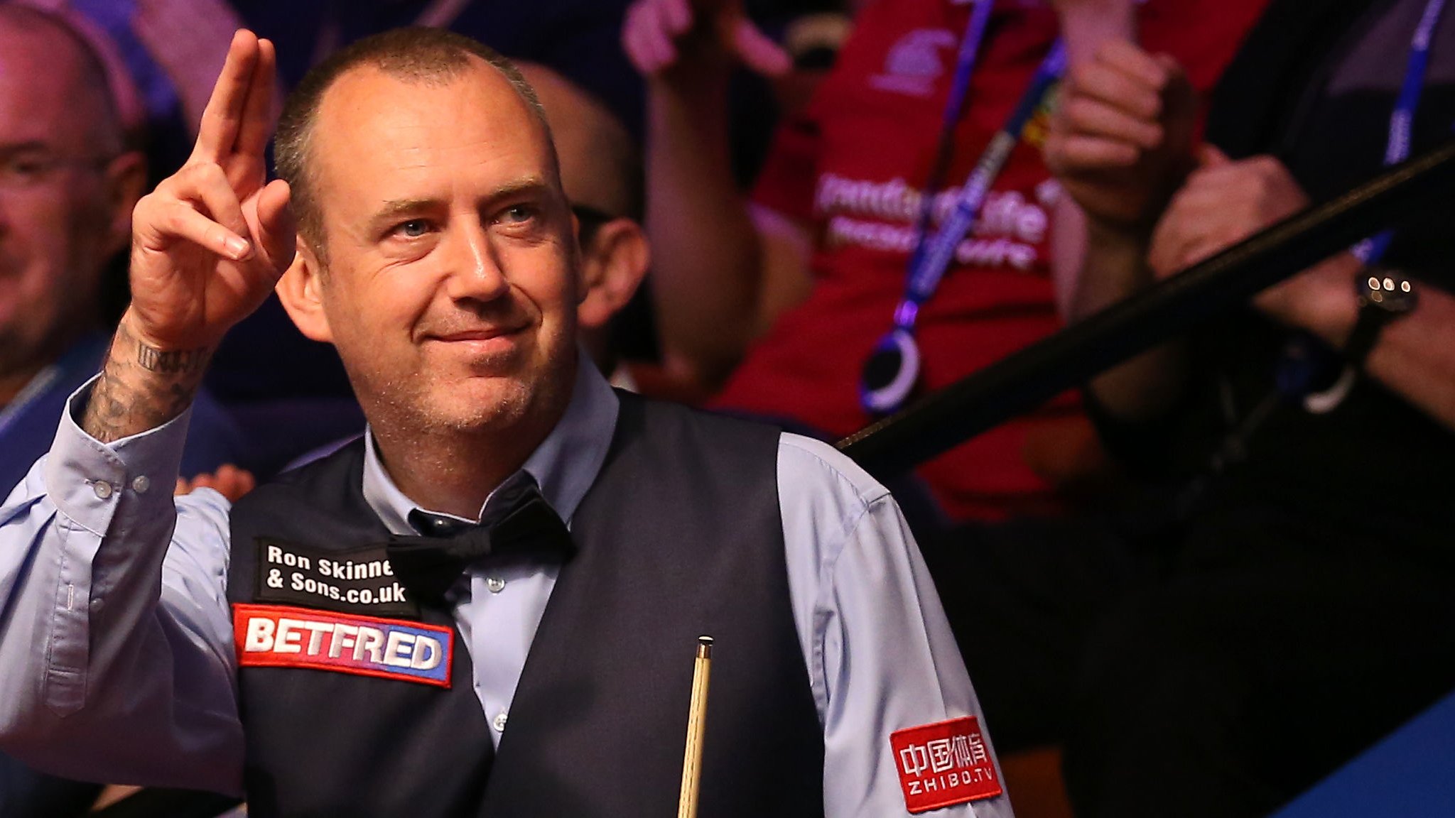 World Championship 2019: Champion Mark Williams into second round with 10-7 win v Martin Gould