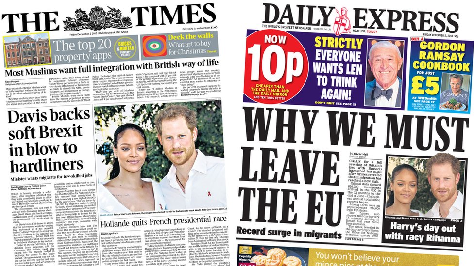 Newspaper Headlines: Is The Government Backing 'soft Brexit?' | 15 ...