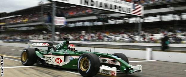 Justin Wilson at the 2003 United States Grand Prix