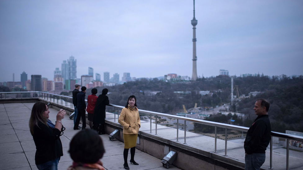 Turistas chinos en Corea del Norte