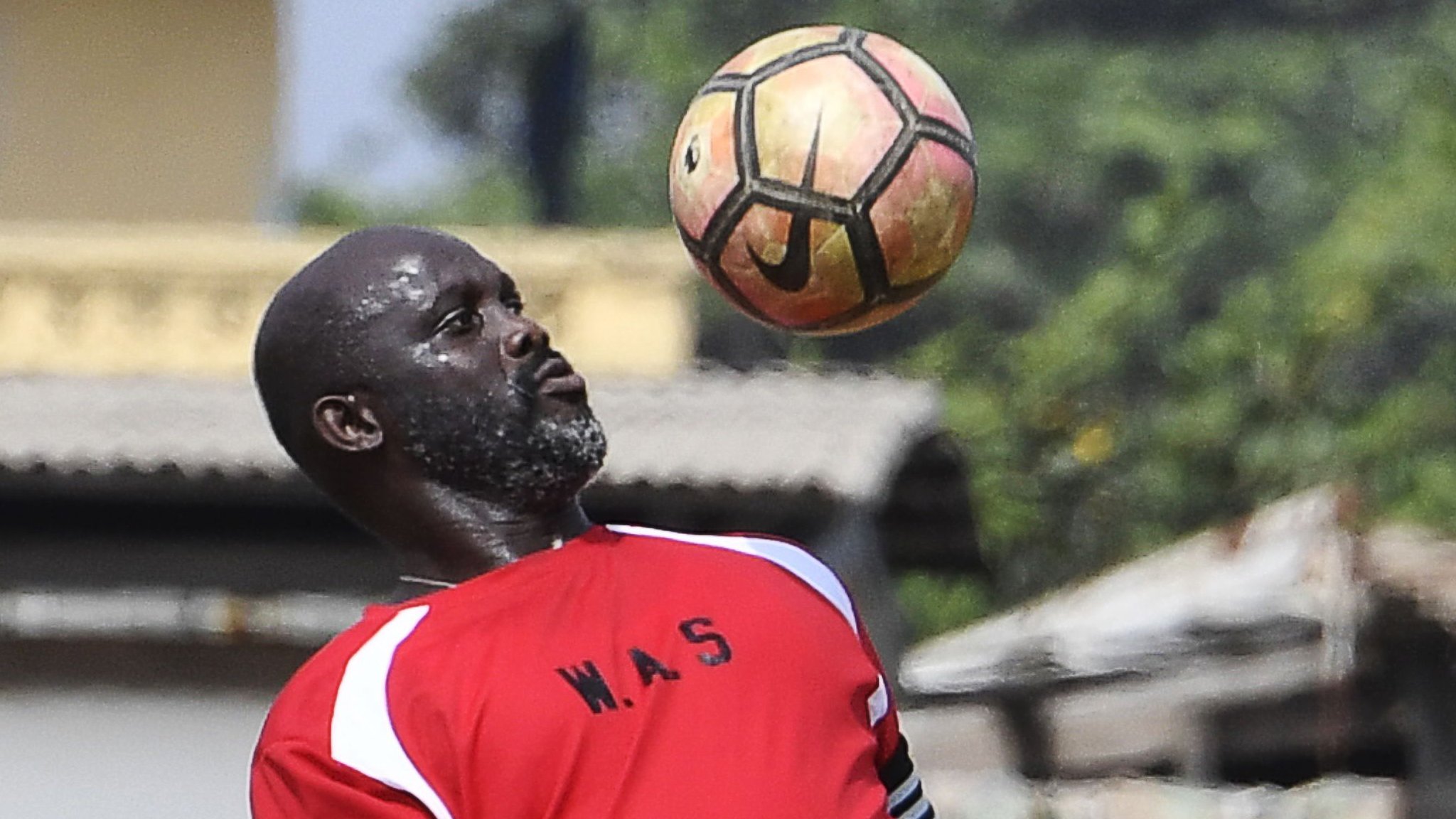 Liberia president Weah plays friendly against Nigeria - at 51