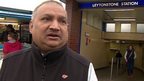 Salim Patel works in the kiosk at Leytonstone Station