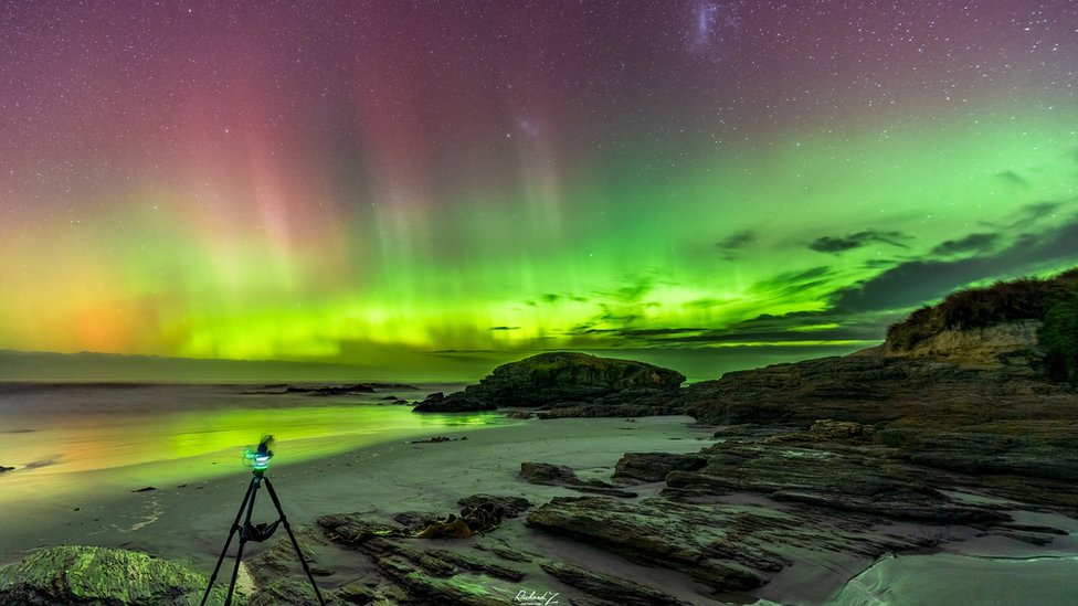 Southern Lights unusually vivid over New Zealand