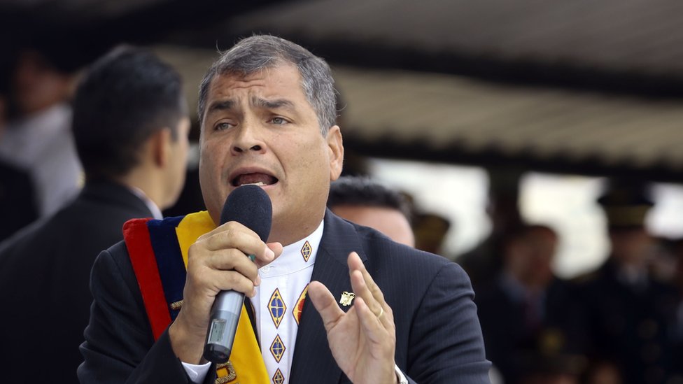 Ecuador's President Rafael Correa
