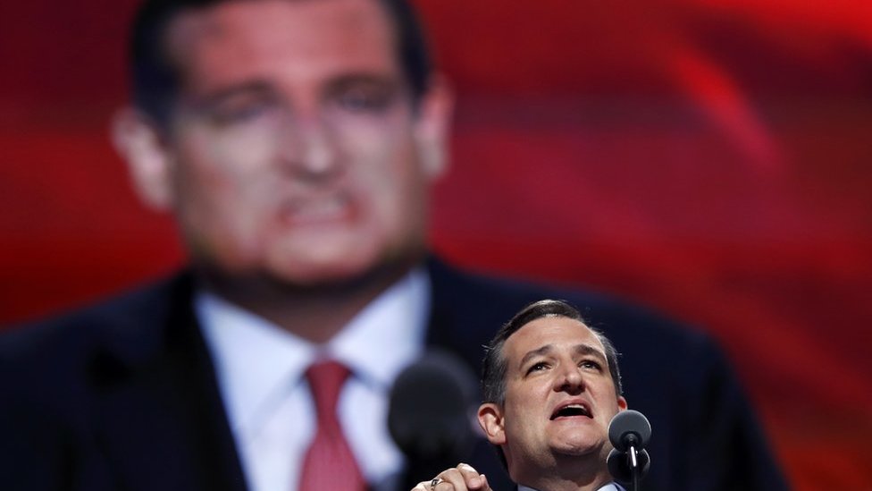 US election: Ted Cruz booed for failing to back Donald Trump
