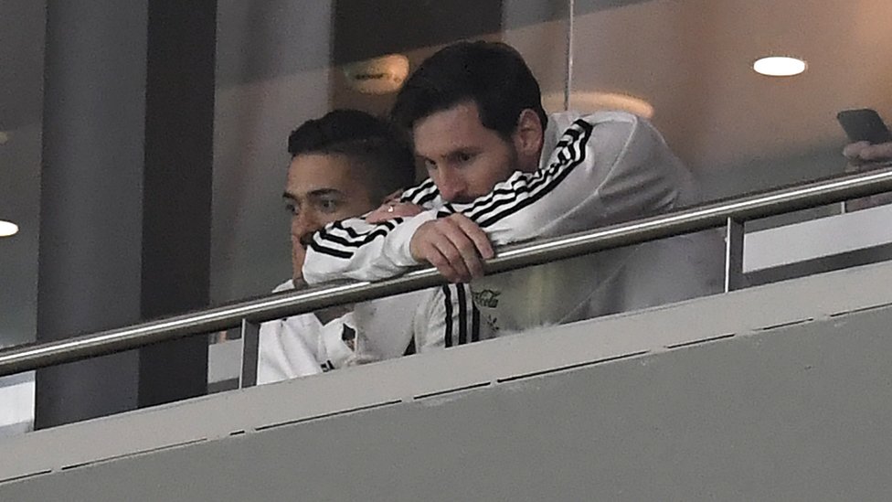Lionel Messi y Manuel Lanzini