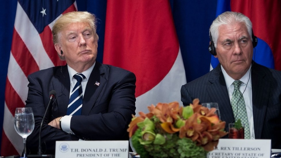 Donald Trump y Rex Tillerson