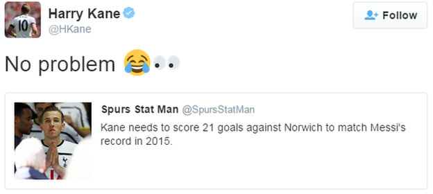 Harry Kane tweet