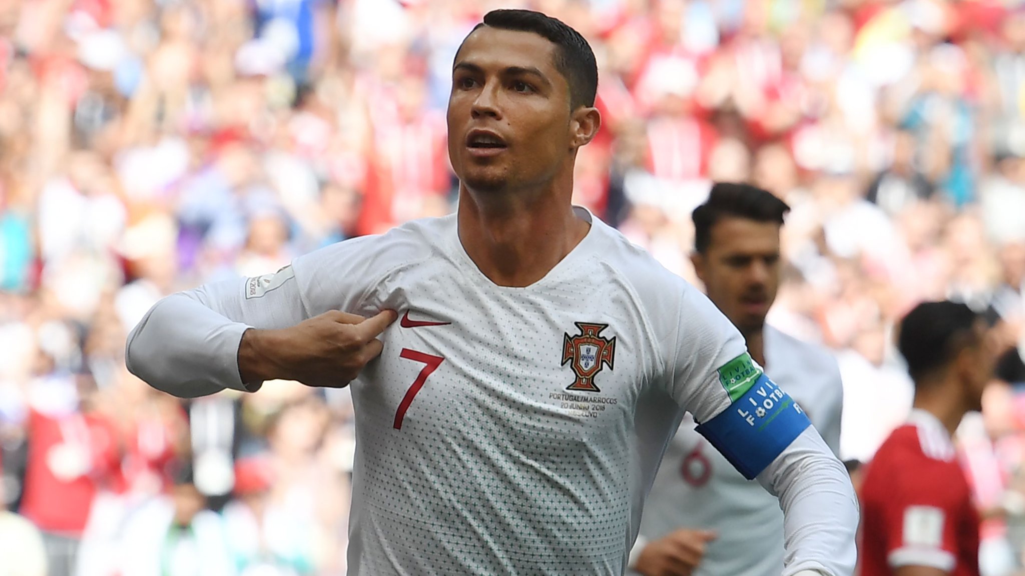 World Cup 2018: Cristiano Ronaldo heads Portugal in front against Morocco