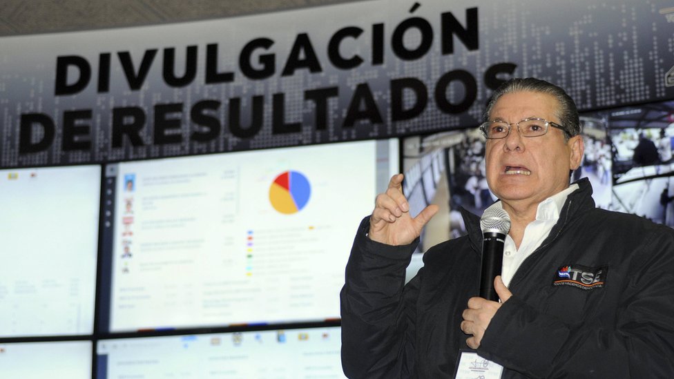 El presidente del TSE de Honduras, David Matamoros