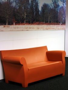 Lone orange sofa, December 2007