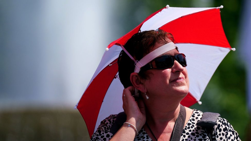Amber heat warning in place as temperatures soar