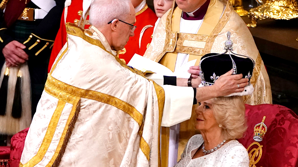 Watch the moment Camilla is crowned Queen