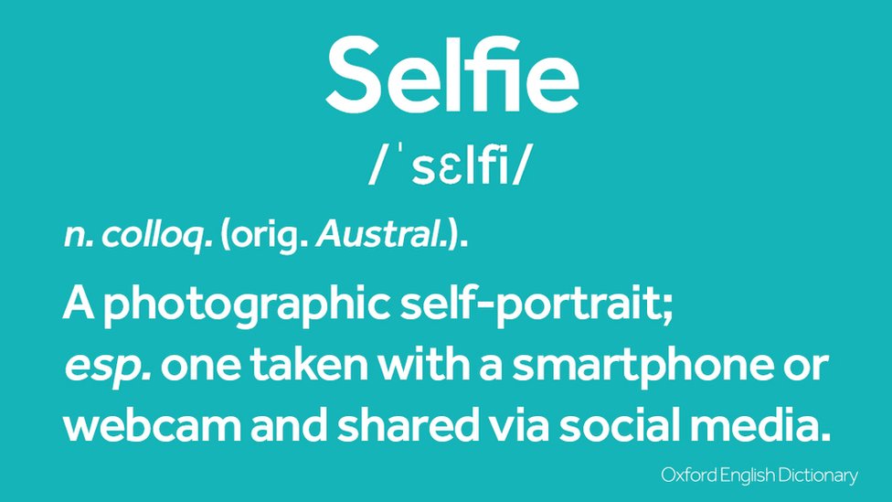Definición de selfie en el Diccionario Oxford.