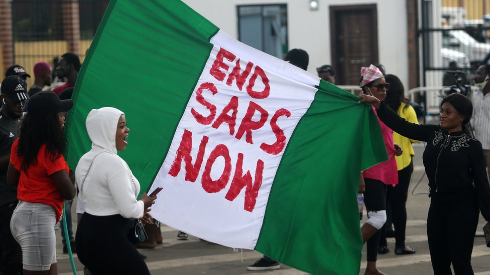 EndSARS Protest latest update: Human Rights Watch accuse Nigeria of  oppressing EndSARS protest promoters - BBC News Pidgin