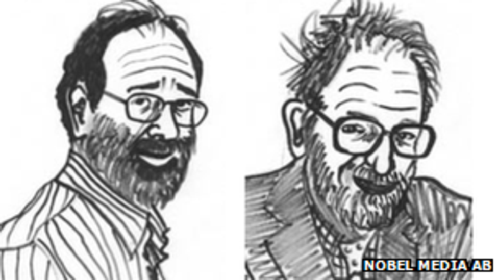 Los economistas Alvin Roth y Lloyd Shapley, ganadores del premio Nobel de economía en 2012