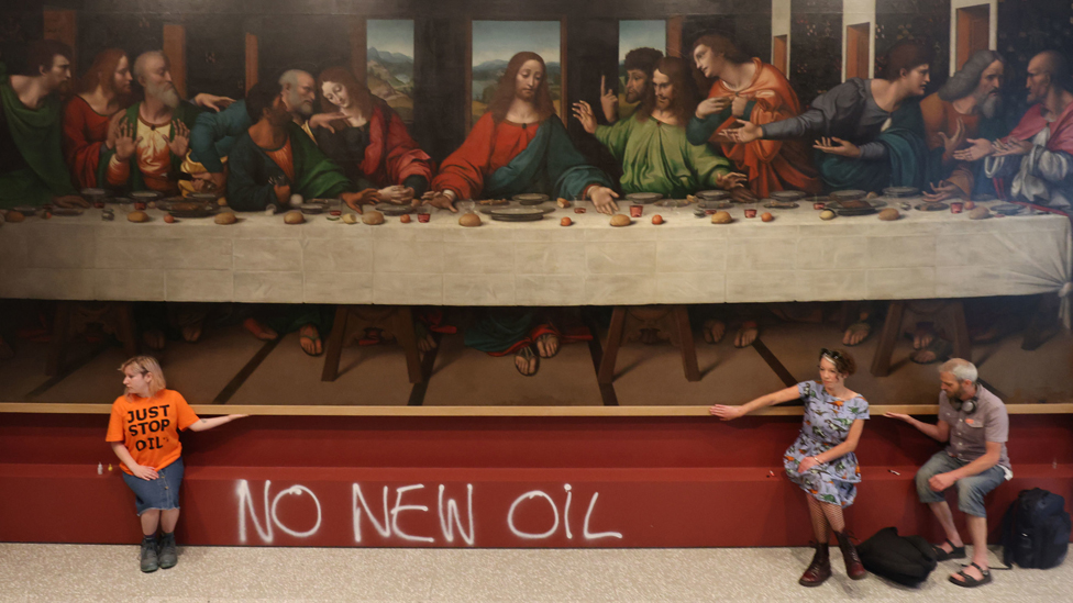 Last Supper targeted by climate protesters