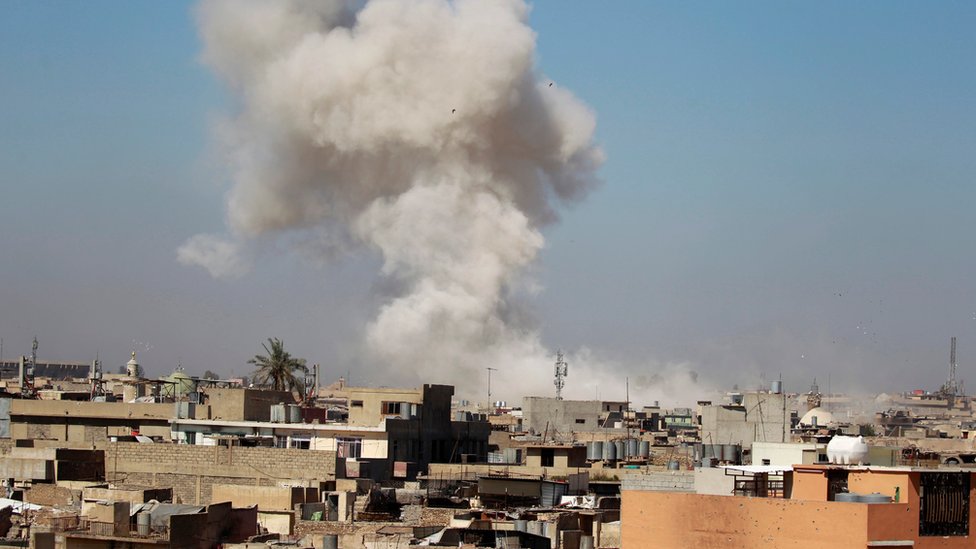 قصف في الموصل
