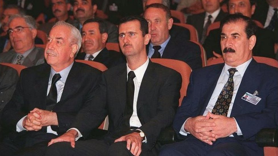 Bashar al-Assad at a Baath Party Congress in June 2000