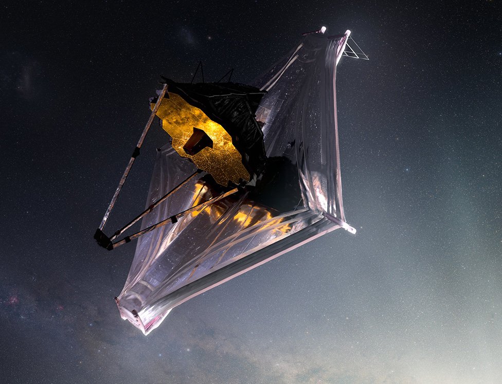 初期宇宙の鮮やかな輝き撮影 ジェイムズ・ウェッブ宇宙望遠鏡 - BBC