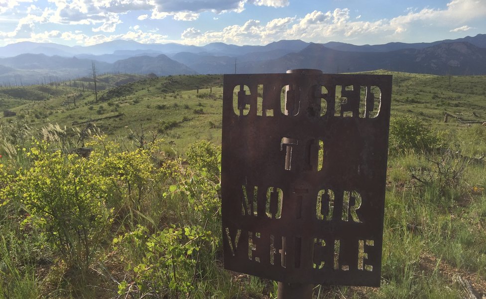 La parte quemada de Buffalo Creek.