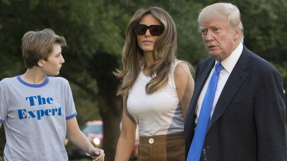 Melania Trump Dan Barron Pindah Ke Gedung Putih - TribunNews.com