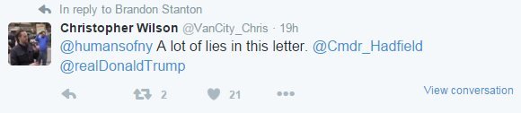"A lot of lies in this letter"