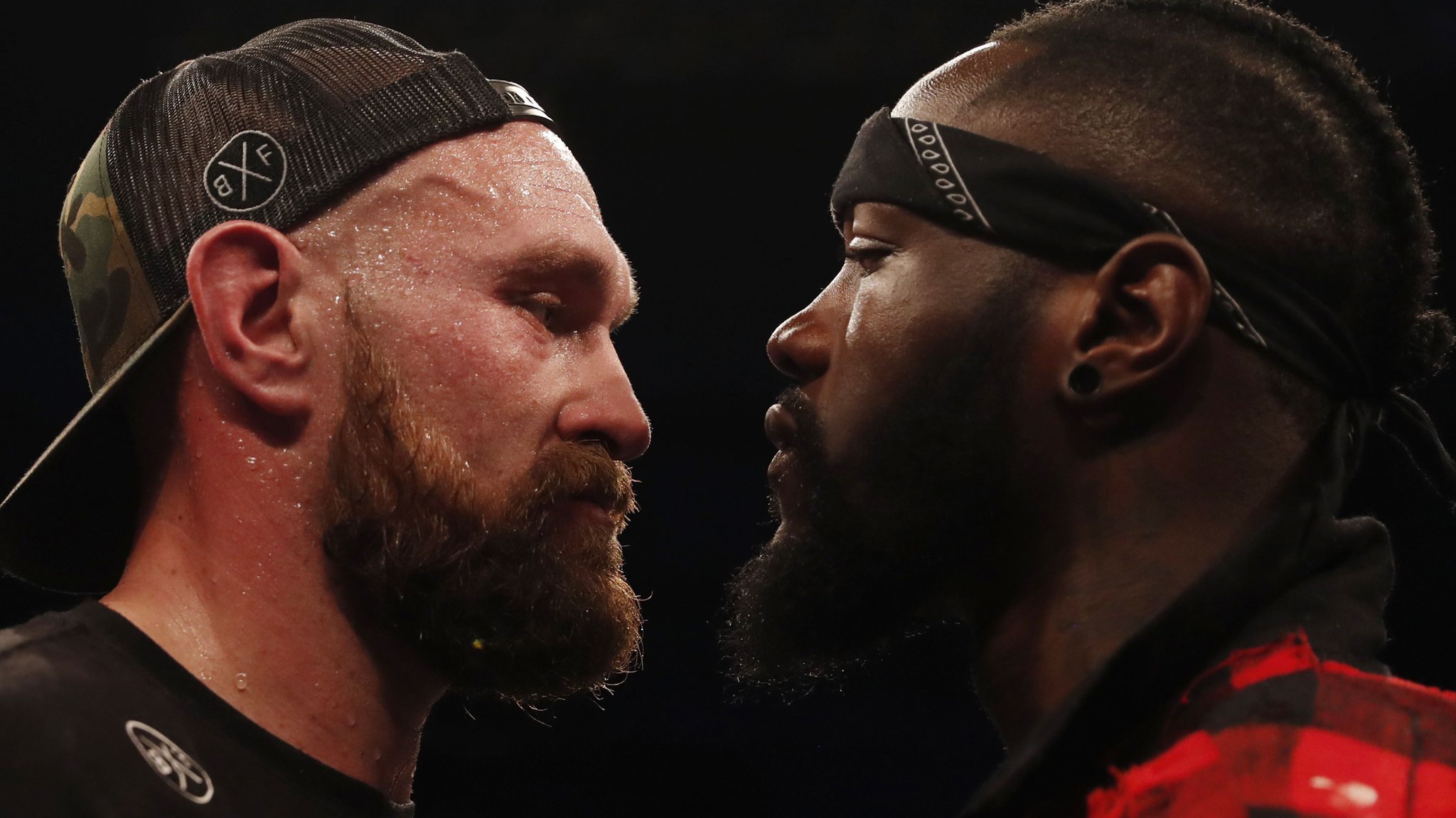 Tyson Fury and Deontay Wilder face off in ring after Briton beats Francesco Pianeta