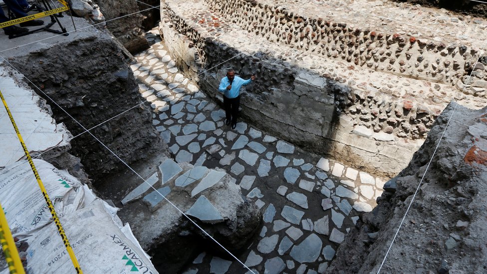 Templo hallado en Ciudad de México