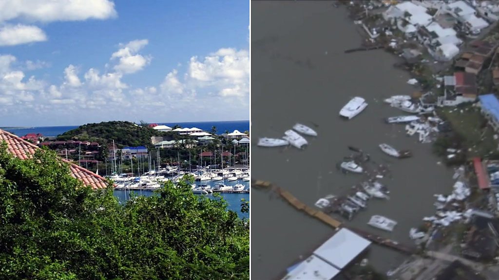 Hurricane Irma: St Martin before and after