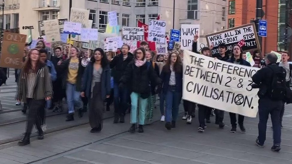 North West children take part in climate 'strike'