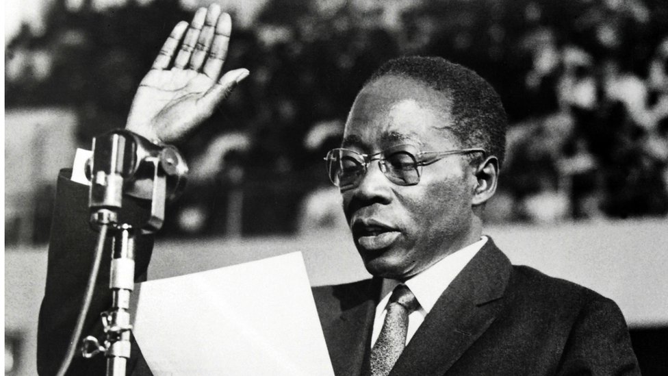 Senegal's past president Leopold Senghor