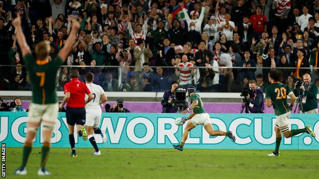 ラグビーW杯】 南アフリカ、3回目の優勝 イングランドは及ばず - BBC