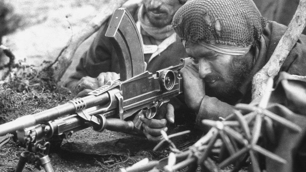 1962年中印邊境衝突中的印軍機槍手