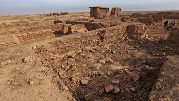الدمار في ناحية النمرود العراقية الأثرية
